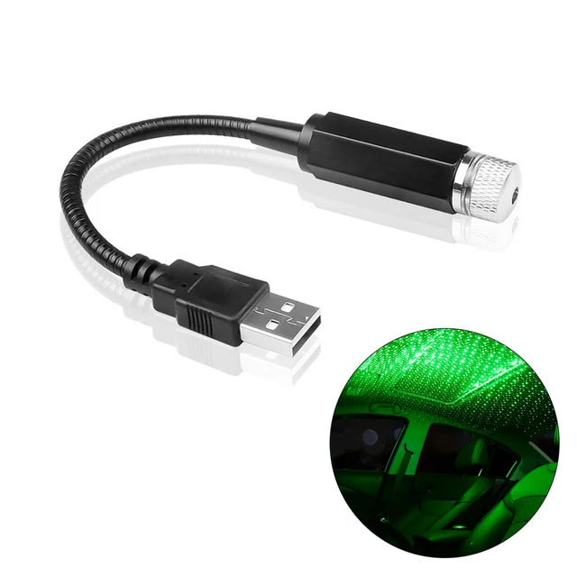Mini LED Car Roof Star Night Light Projector Atmosphere Galaxy
