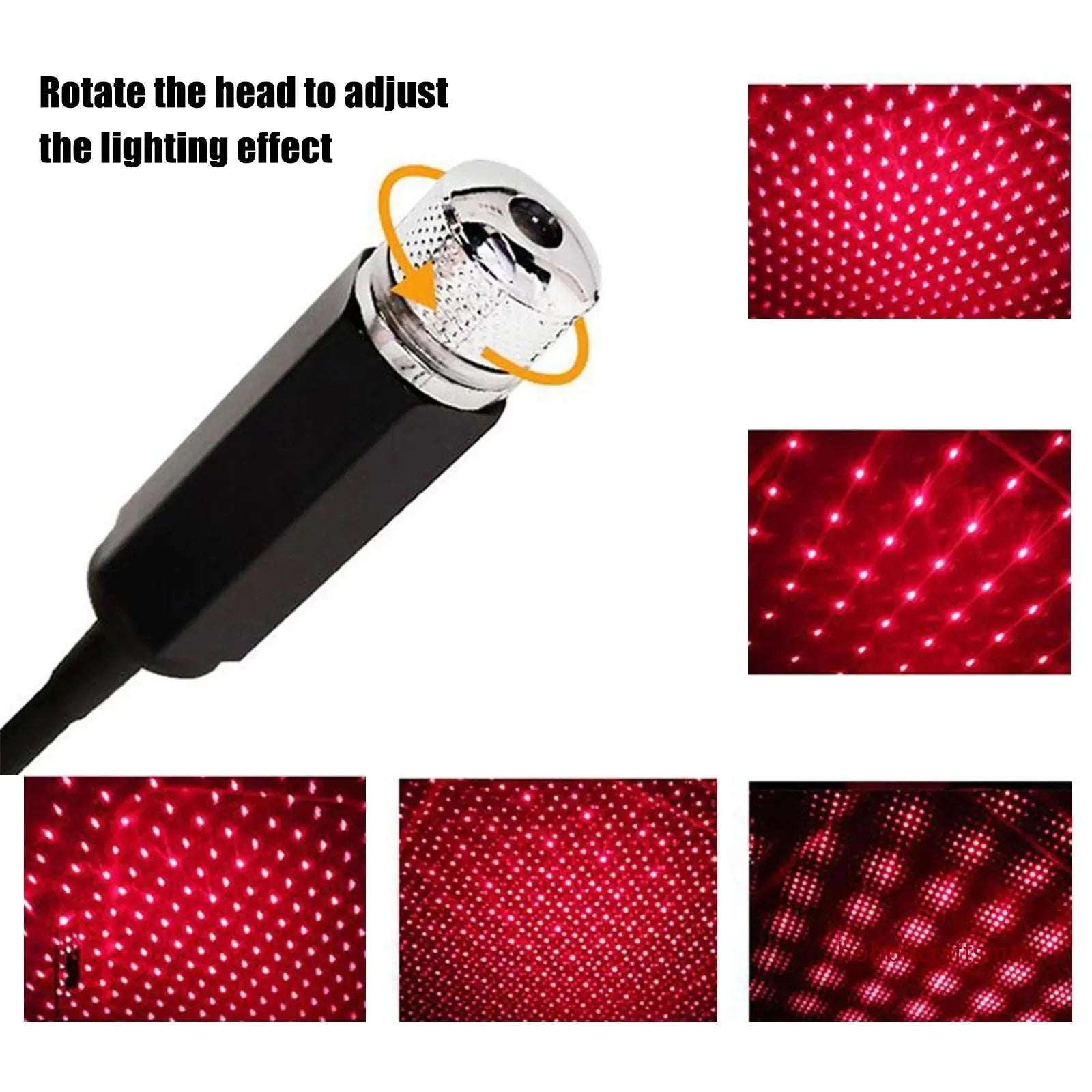 Mini LED Car Roof Star Night Light Projector Atmosphere Galaxy