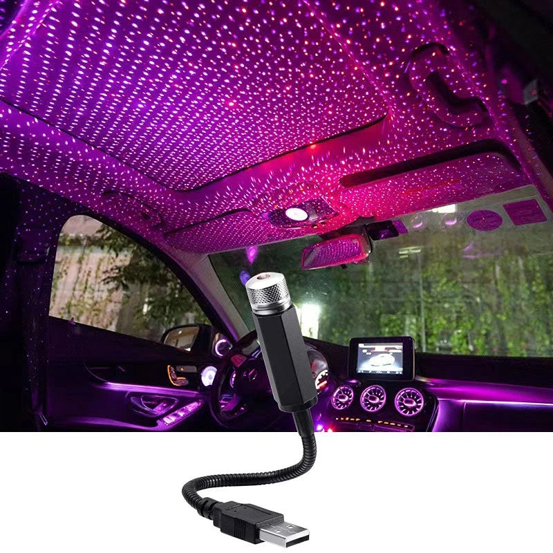 Mini LED Car Roof Star Night Light Projector Atmosphere Galaxy