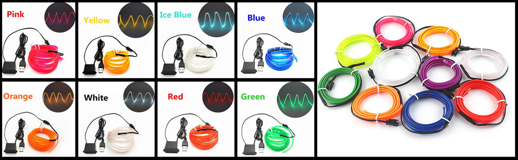 5M Car Interior Led Strip Light Neon
