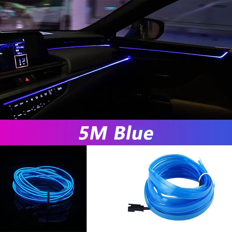 5M Car Interior Led Strip Light Neon