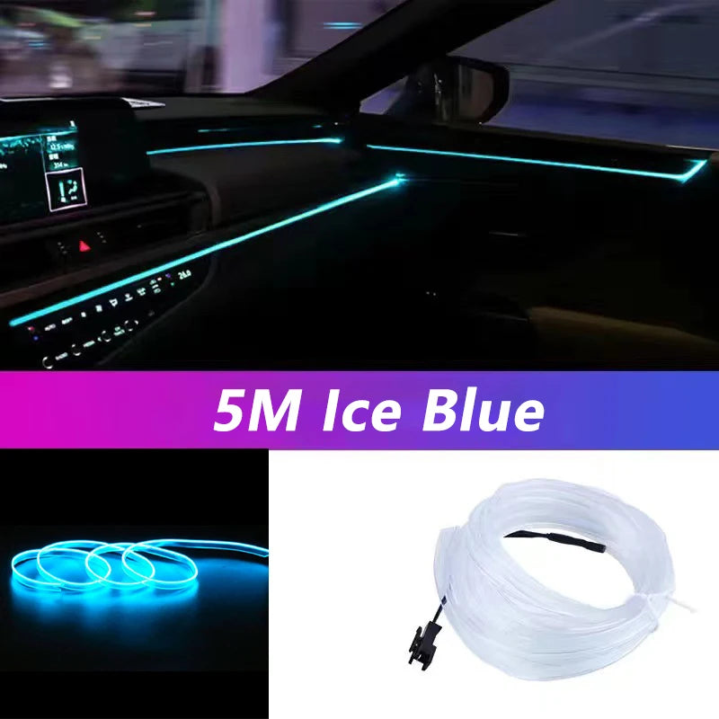 5M Car Interior Led Strip Light Neon