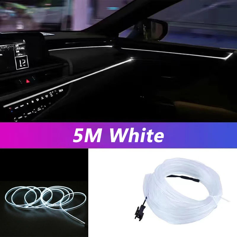 5M Car Interior Led Strip Light Neon