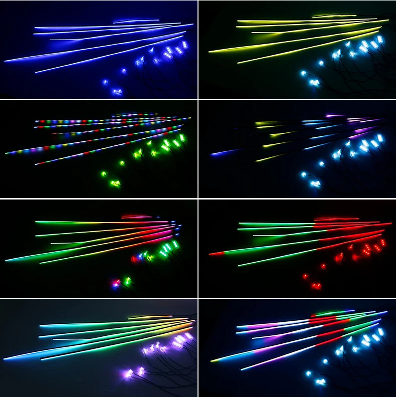 18 in 1 Dual Zone Symphony Streamer Car Ambient Light Interior LED Full Color