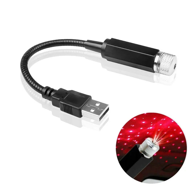 Mini LED Car Roof Star Night Light Projector Atmosphere Galaxy